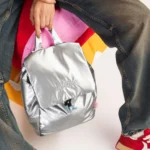 Bolso plata metalizado