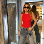 Body acanalado sin mangas rojo