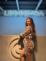 Set leopard print con tejido - Imagen 2