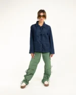Pantalón cargo verde ajustable - Imagen 3