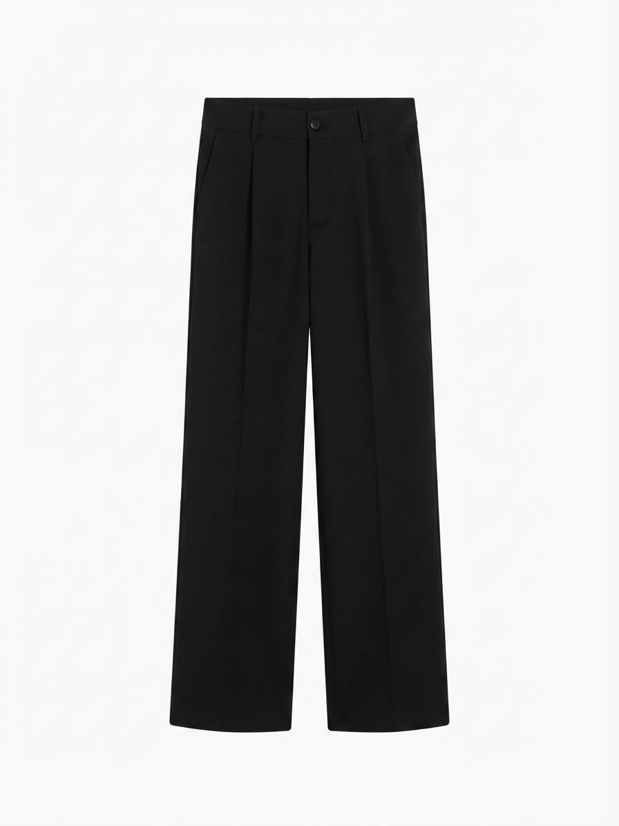 0a0b1916-e48a-4361-b311-704dd8cbdbdb Pantalón de pinzas negro - Imagen 1